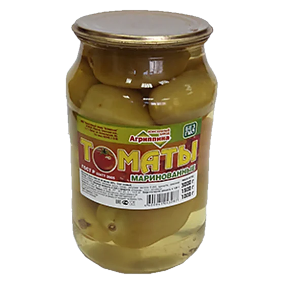 Томаты маринованные (молочные) — консервы «Агриппина», стеклянная банка